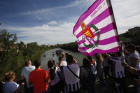 Los aficionados se vuelcan con el Real Valladolid para celebrar el ascenso