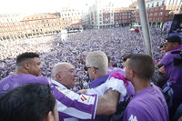 Celebración del ascenso del Real Valladolid en la Plaza Mayor