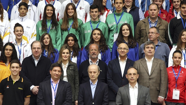 La princesa de Asturias asiste a la inauguración del Campeonato de España de Voleibol 2014 Infantil y Cadete en Valladolid