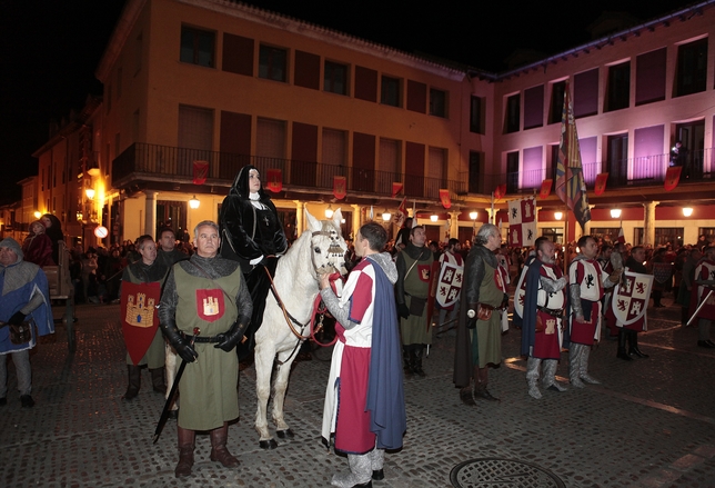 Recreación de la llegada de la reina Juana I de Castilla a Tordesillas.
