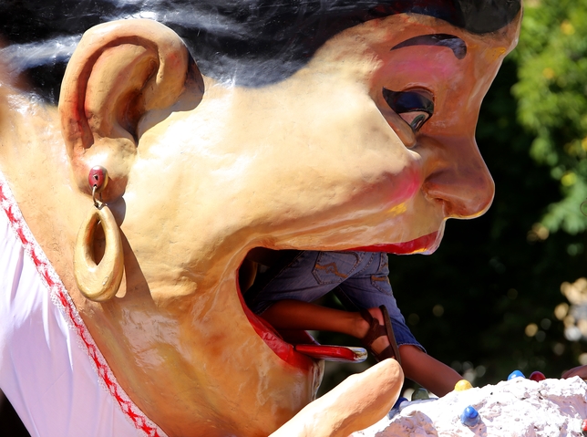 La Tía Melitona durante las Ferias y Fiestas de Valladolid
