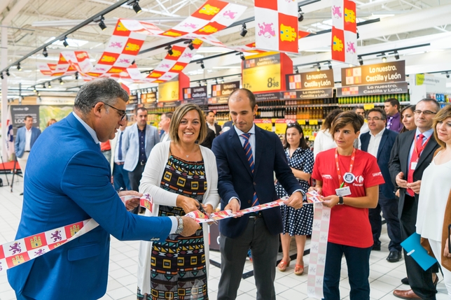 Inauguración de la muestra de productos de Castilla y León en Carrefour
