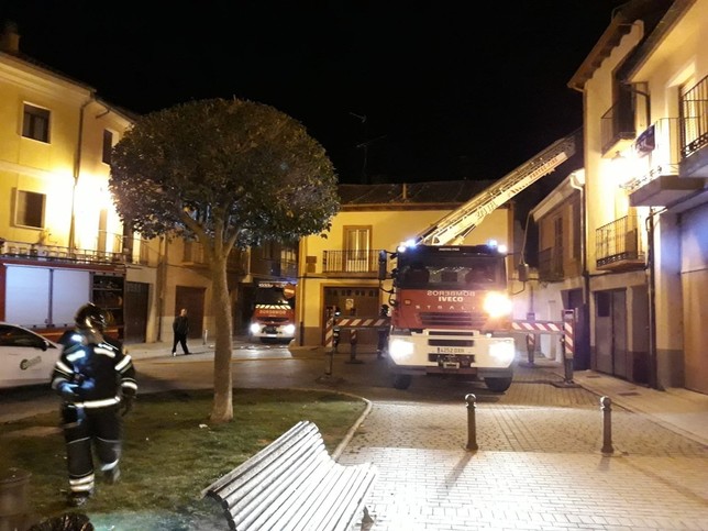 Sofocan un incendio de madrugada en una vivienda de Peñafiel