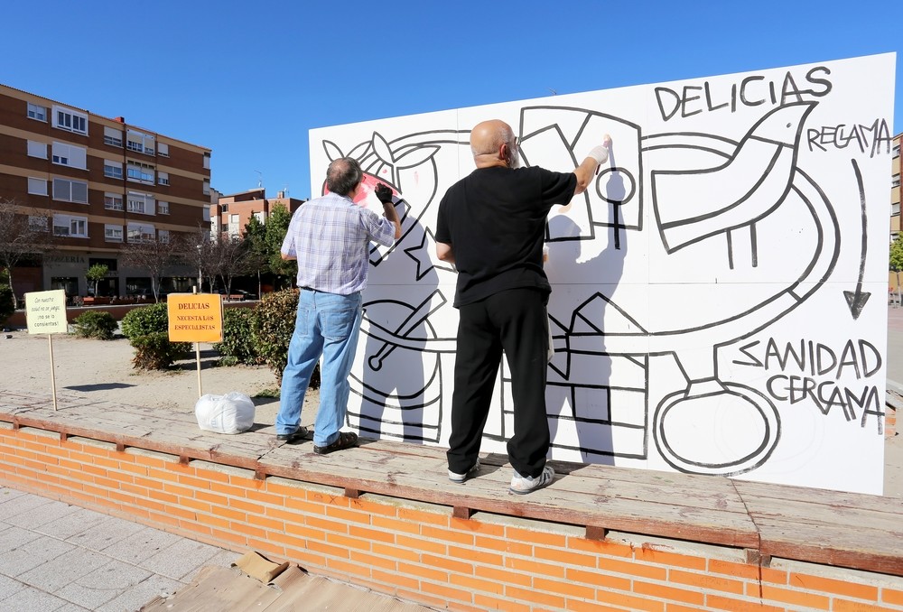 Un mural para recuperar el centro de especialidades Delicias  / El Día de Valladolid