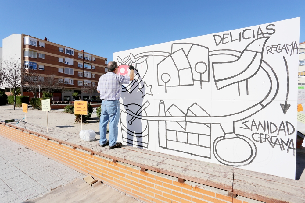 Un mural para recuperar el centro de especialidades Delicias  / ICAL