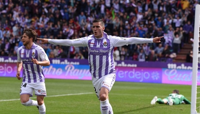 Guardiola celebra su gol ante el Getafe.