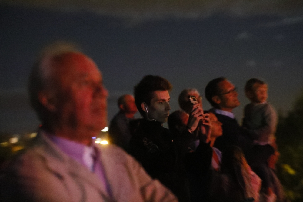 Sesión de fuegos artificiales del martes, a cargo de Pirotecnia Zaragozana.  / J. C. CASTILLO