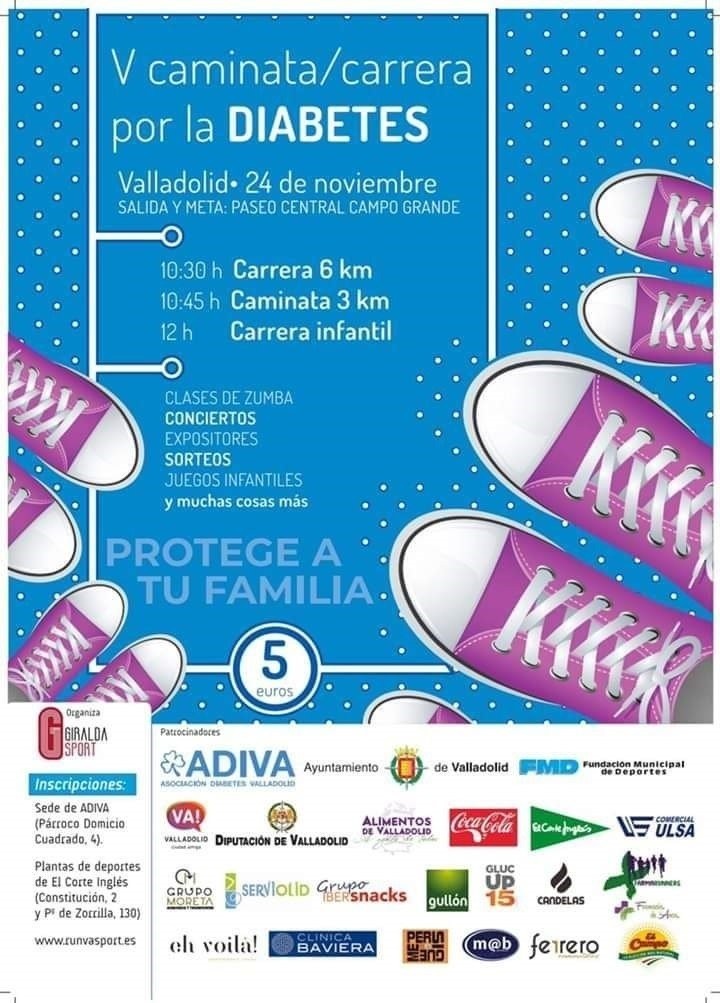 Valladolid acogerá el domingo la V carrera por la diabetes