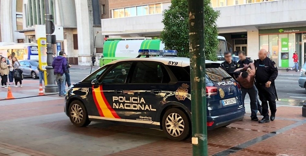 Detenido por destrozar varias cristaleras en plaza de España