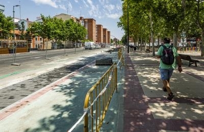 La avenida de Palencia completa su carril bici
