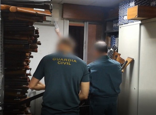La Guardia Civil destruyó 2.100 armas en Valladolid en 2018