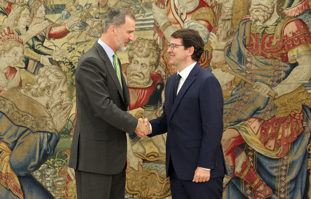 Audiencia del rey Felipe VI al presidente de la Junta de Castilla y León,