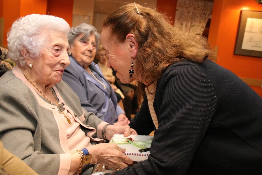 Albina y Fuensanta, las dos centenarias de Esguevillas
