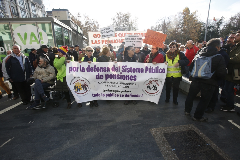 Manifestación en defensa de las pensiones