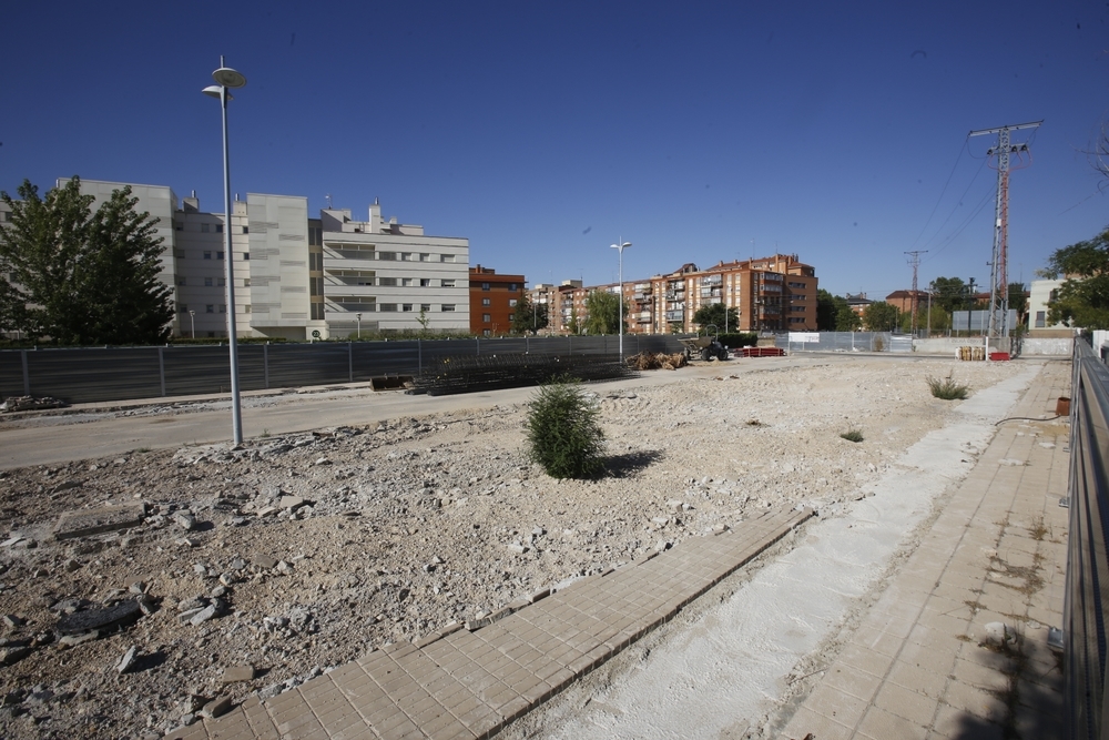 Obras en la calle Andrómeda