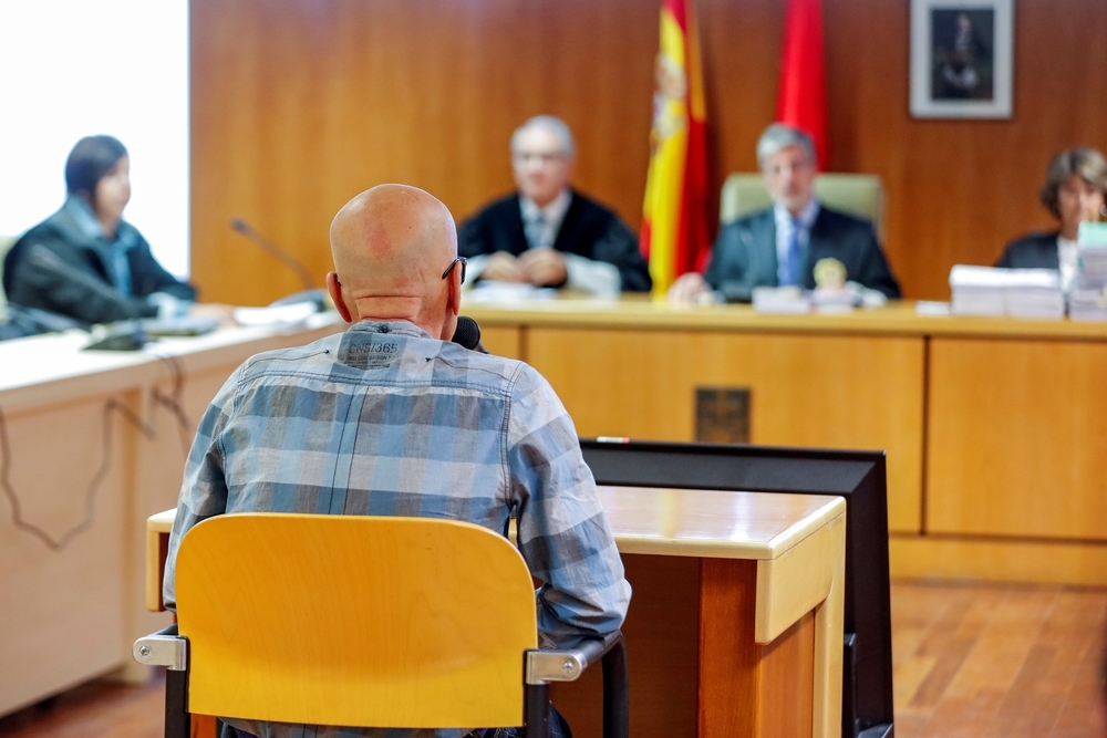 Pedro Luis Gallego, durante su declaración en la Audiencia Provincial de Madrid.