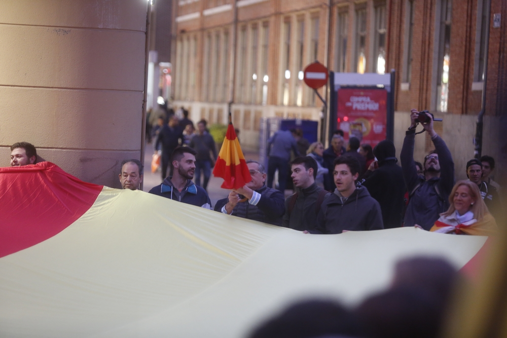Concentraciones en Valladolid por el conflicto catalán