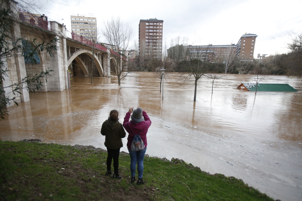 Estado del río Pisuerga en Valladolid  / JONATHAN TAJES