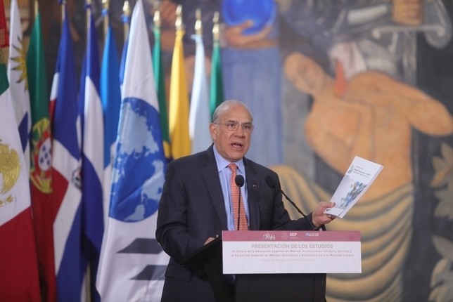 Ángel Gurria, presidente del OCDE. Foto de archivo