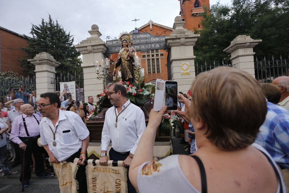 Procesión de la Virgen del Carmen en las Delicias