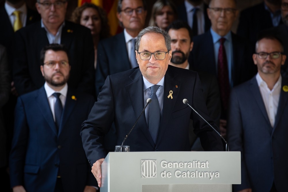 Torra pide una reunión urgente con el rey y Sánchez