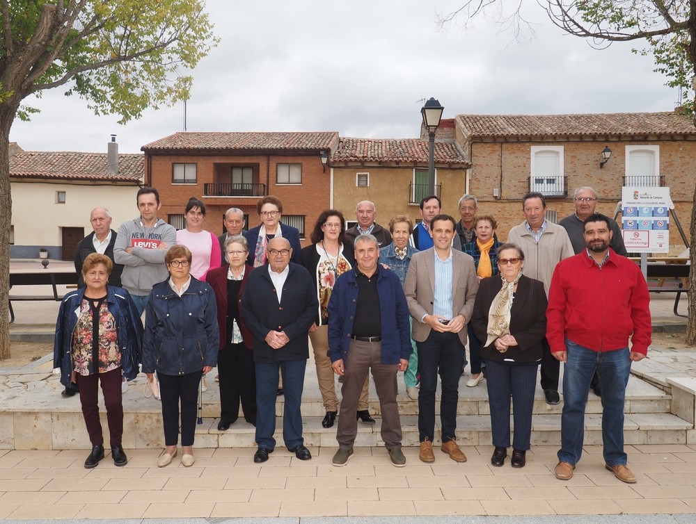 El presidente de la Diputación visita Valverde de Campos
