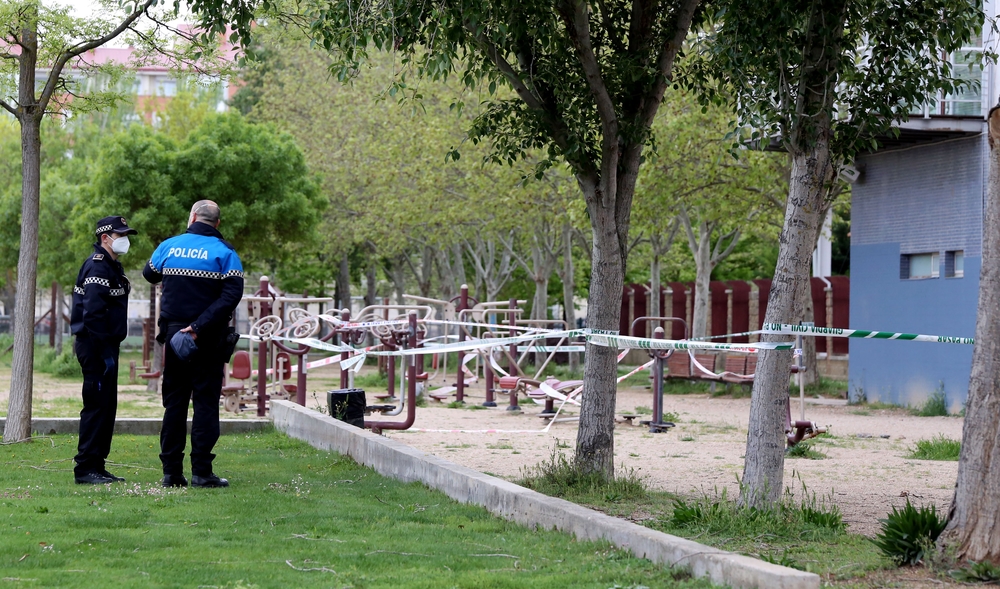 Hallan muerto a un joven en un parque de Laguna de Duero.  / ICAL