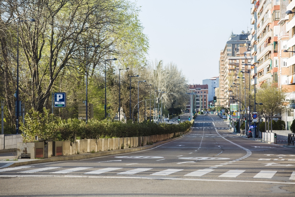Tráfico en Valladolid durante el estado de alarma  / JONATHAN TAJES