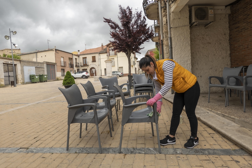 Esguevillas entra en la fase 1 del desconfinamiento.  / E. MARGARETO (ICAL)