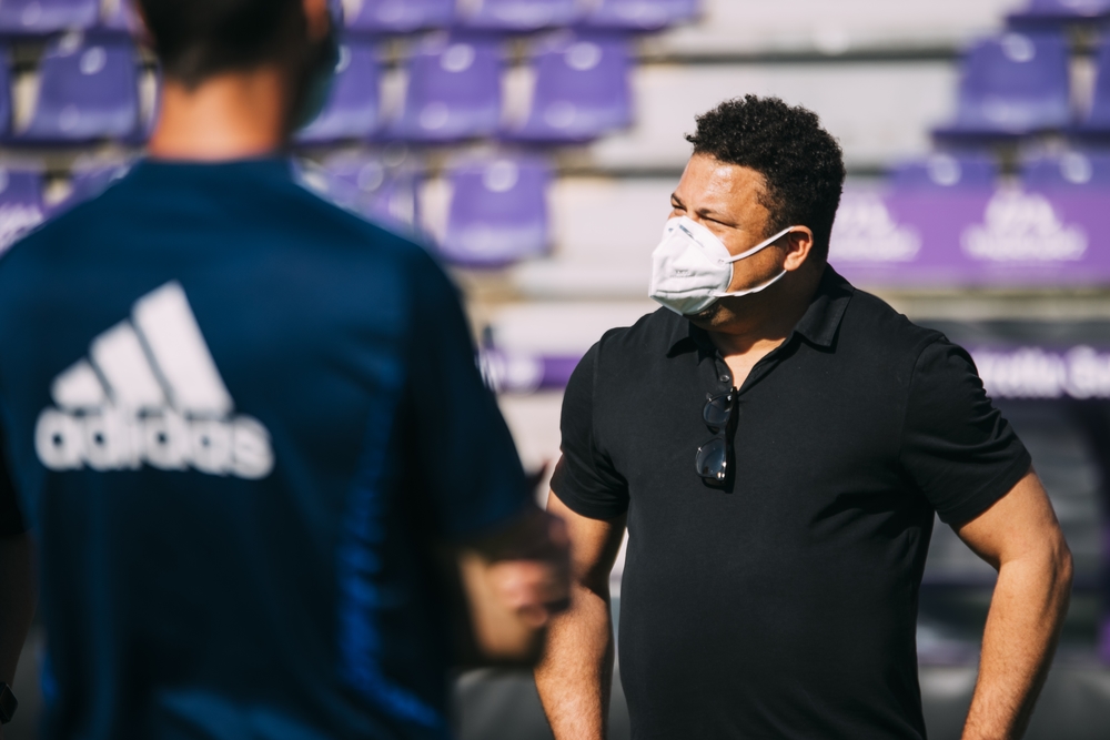 Ronaldo visita el entrenamiento del Real Valladolid  / REAL VALLADOLID