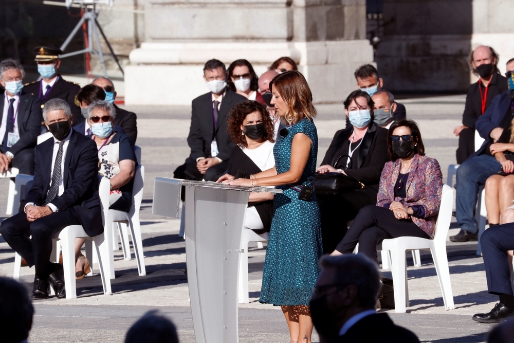 Aroa López, jefa del Servicio de Urgencias del Hospital Vall d'Hebron durante su intervención