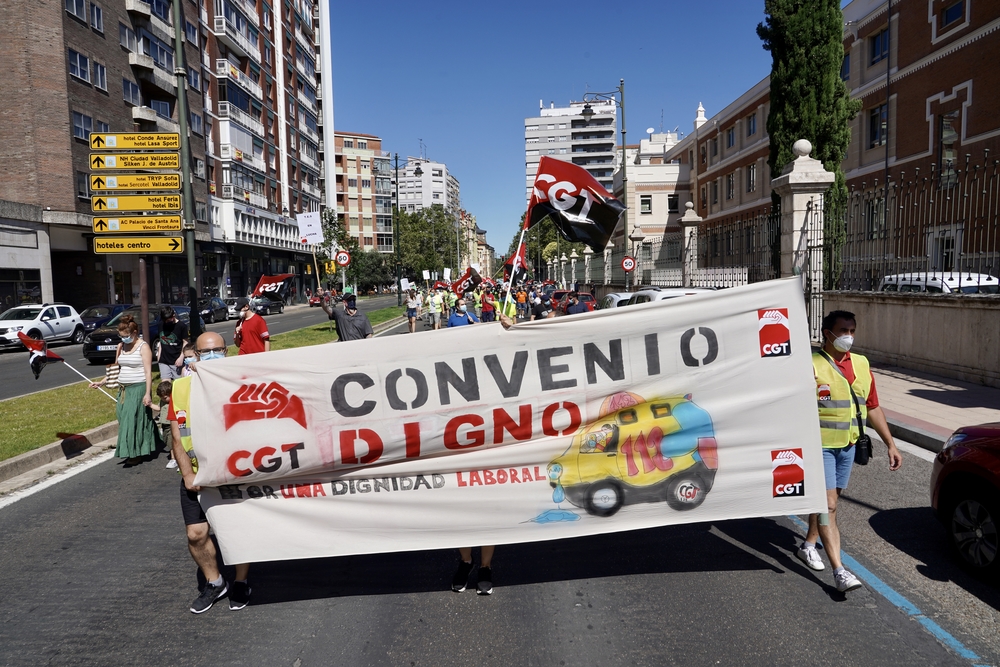 Manifestación de los trabajadores de Ambuibérica.