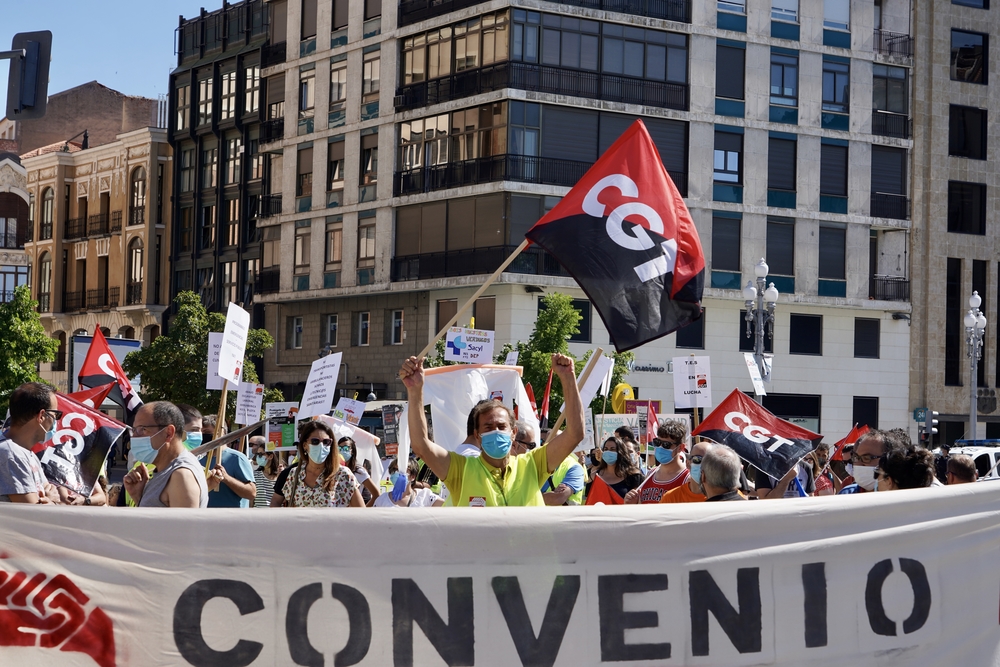 Manifestación de los trabajadores de Ambuibérica.  / ICAL