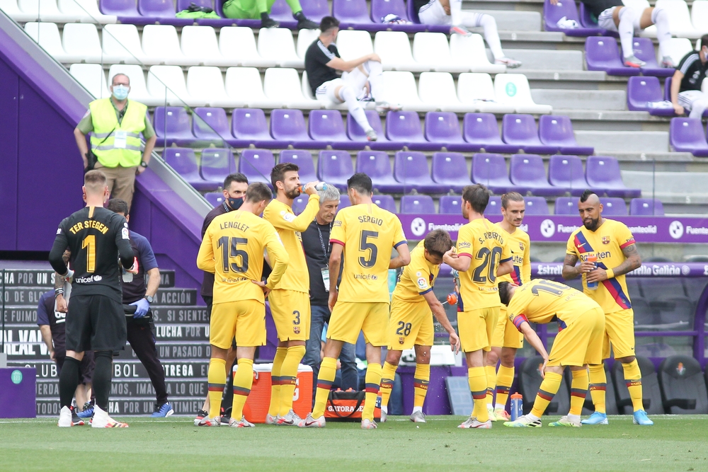 Encuentro entre el Real Valladolid y el Fútbol Club Barcelona.  / IRINA R. H. / AFP7 / EUROPA PRES