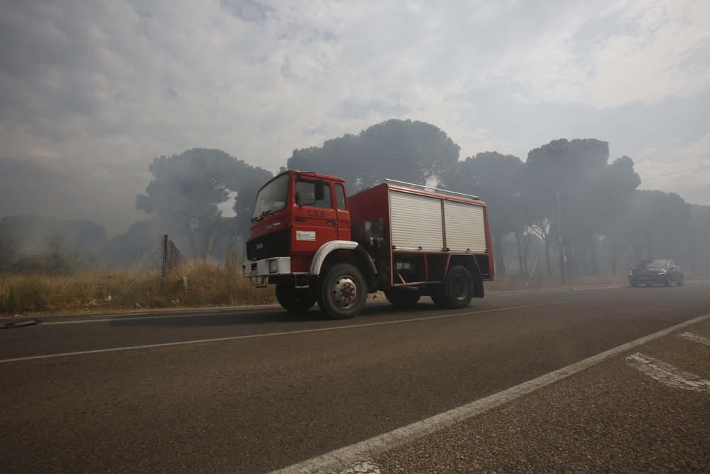 Incendio en el entorno de Entrepinos (Simancas)