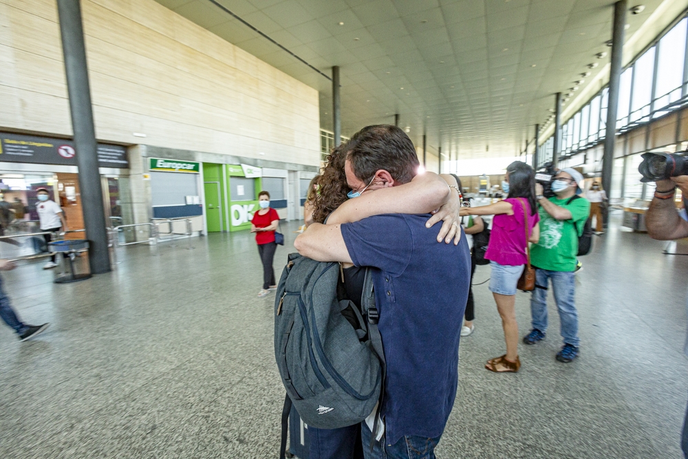 Primer vuelo en el aeropuerto de Villanubla  / JONATHAN TAJES