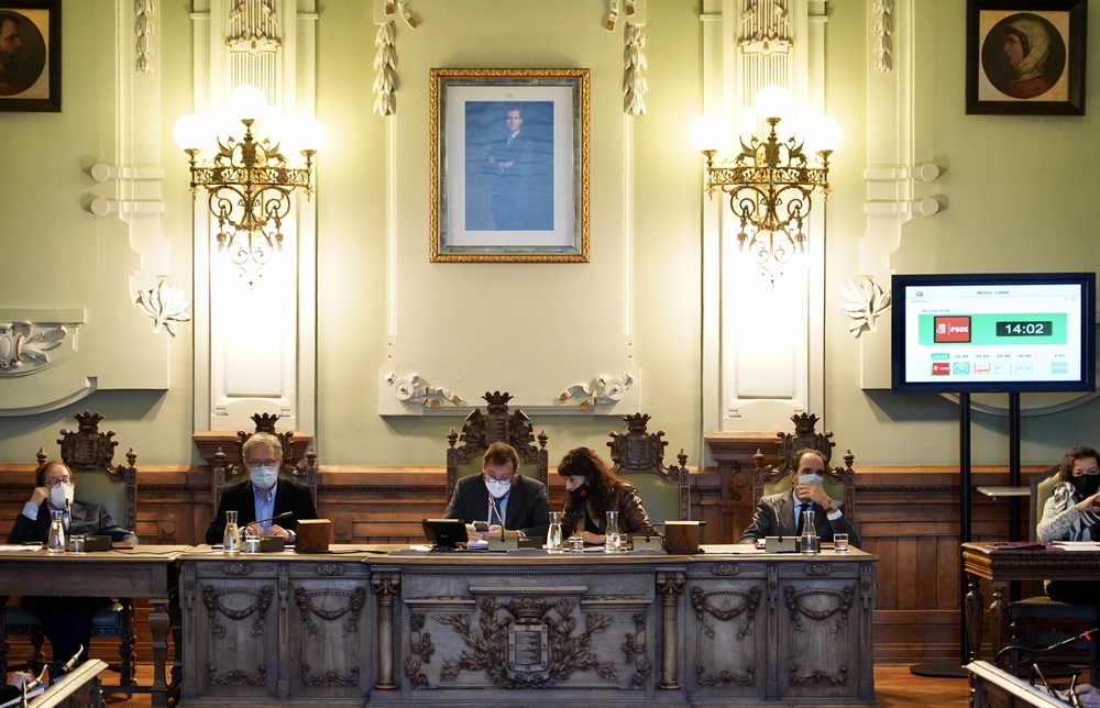 Pleno del Ayuntamiento de Valladolid para aprobar los presupuestos de 2021.