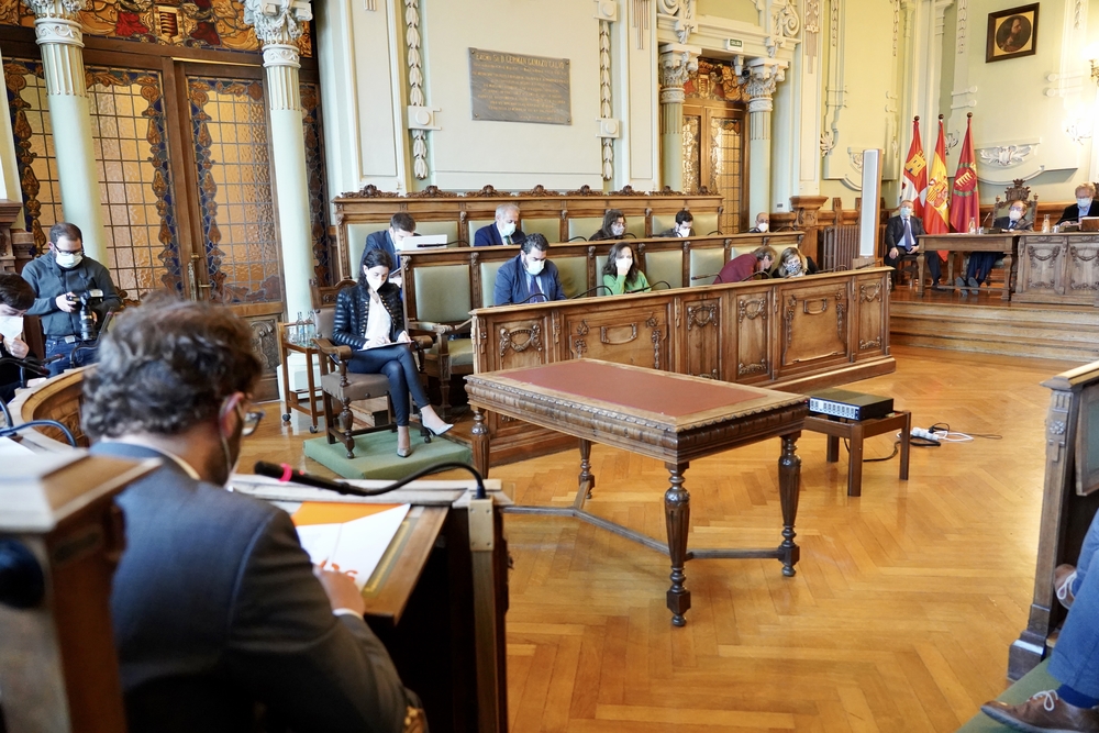 Pleno del Ayuntamiento de Valladolid para aprobar los presupuestos de 2021.  / ICAL