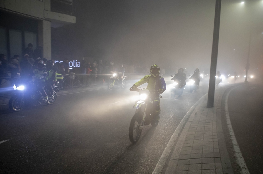 Pingüinos ilumina Valladolid con el desfile de antorchas