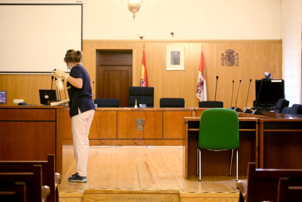 Los juzgados y la audiencia de Valladolid ante el Covid-19  / LETICIA PÉREZ / ICAL