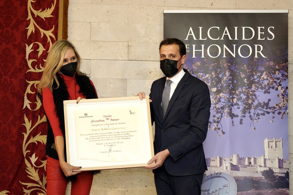 La Diputación de Valladolid entrega la distinción de Alcaides de Honor del Museo Provincial del Vino 2021.  / ICAL