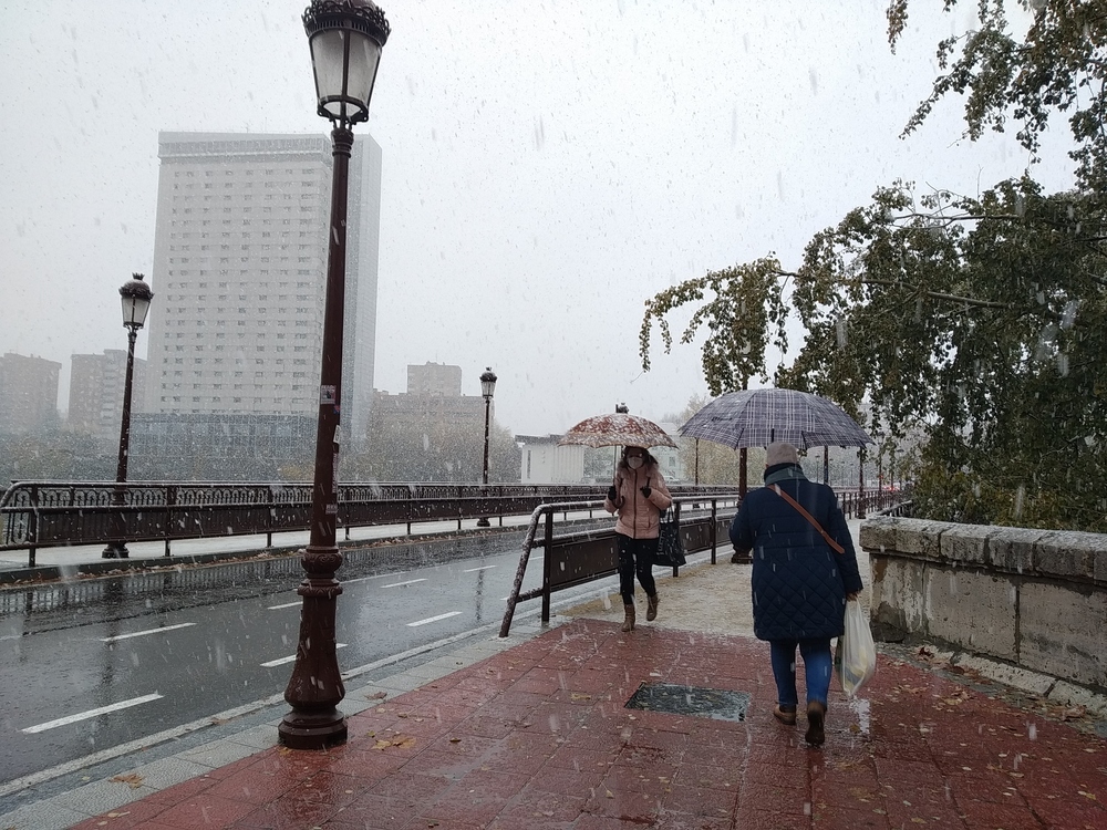 Nieve en Valladolid.