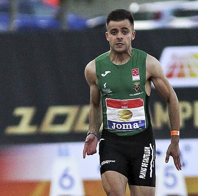 Sergio Juárez, en la final de los 100 de 2020.