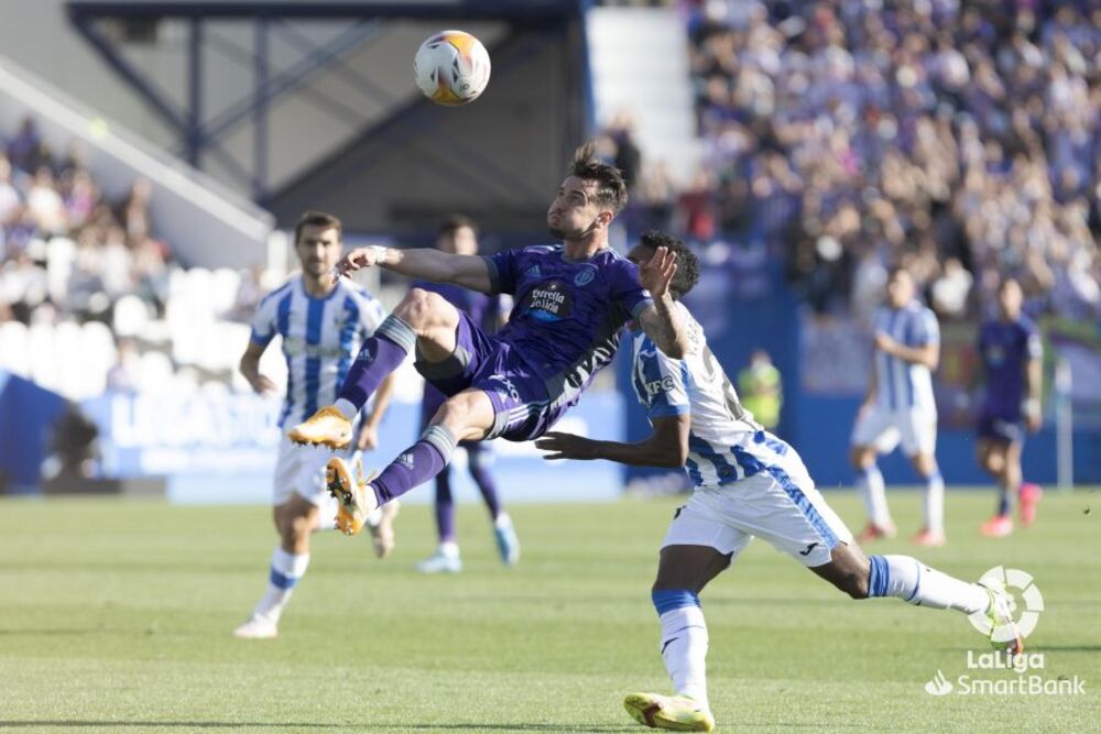 El Real Valladolid se impuso 0-2 en el campo del Leganés.  / LALIGA