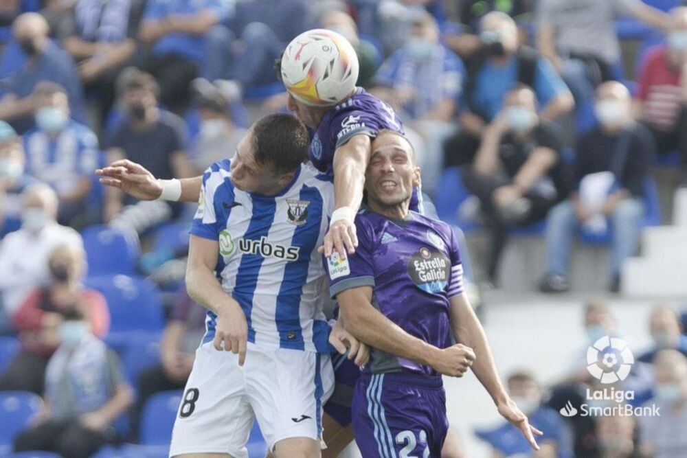 El Real Valladolid se impuso 0-2 en el campo del Leganés.  / LALIGA