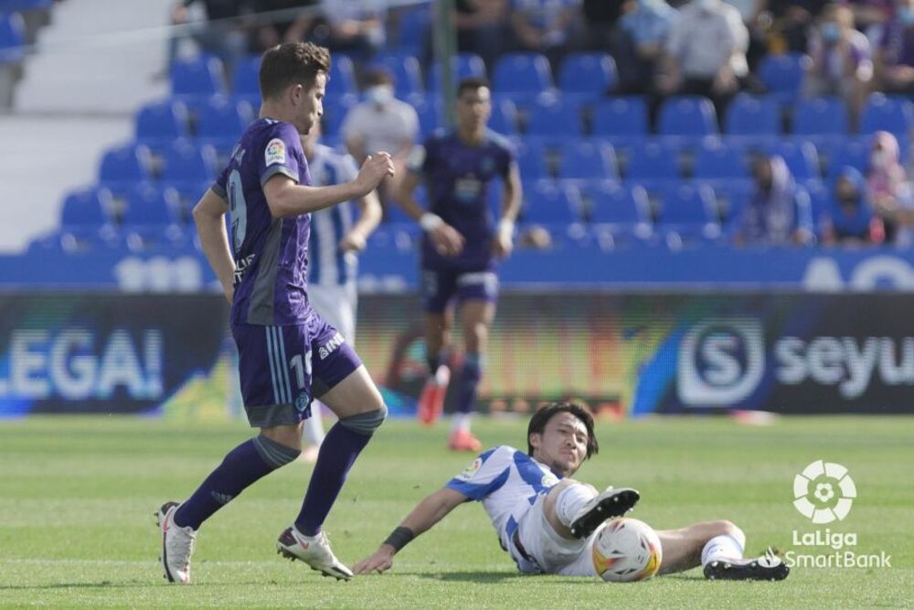 El Real Valladolid se impuso 0-2 en el campo del Leganés.  / LALIGA