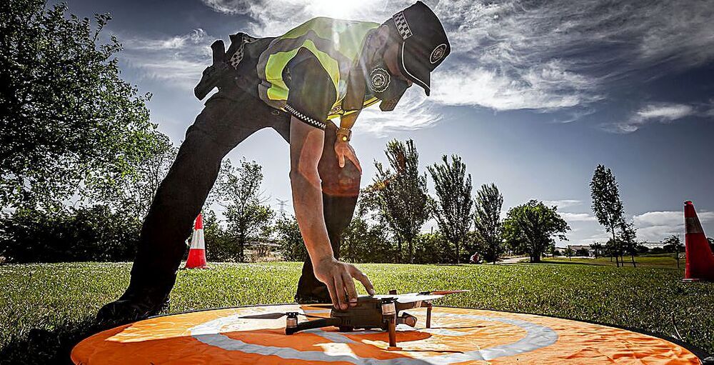 Unidad de Drones de la Policía Local de Valladolid.