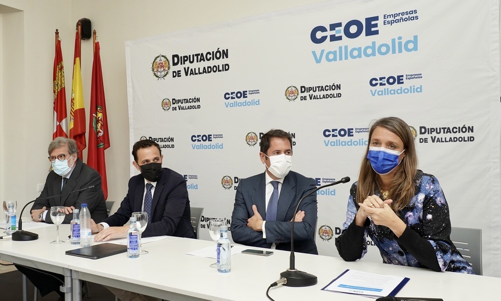 La Diputación y CEOE Valladolid organizan el II Encuentro empresarial provincial 'Sociedad digital y fondos Next Generation'.