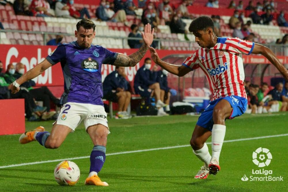 El Valladolid perdió por la mínima en Girona.  / LALIGA