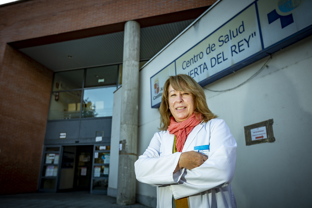 María Cáceres, enfermera en el centro de salud de Huerta del Rey.